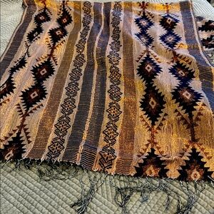 Bohemian Woven Tapestry Shawl